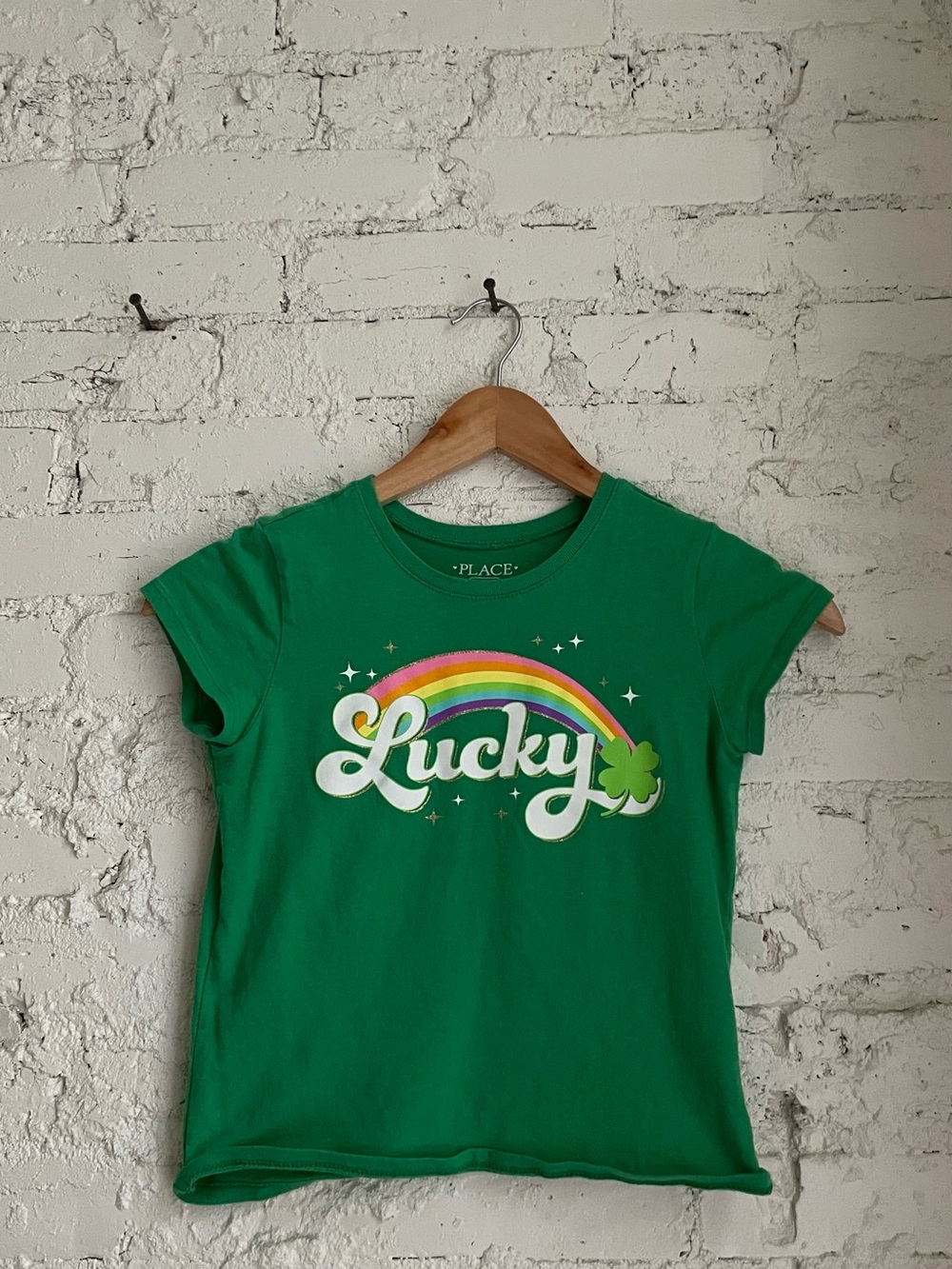 St. Patty’s Green 'Lucky' Rainbow Tee